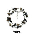 YUPA Dual Form Tiger Eye & Obsidian Stone Chain — Bracelet & Necklace