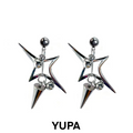 YUPA Celestial Starburst Titanium Earrings