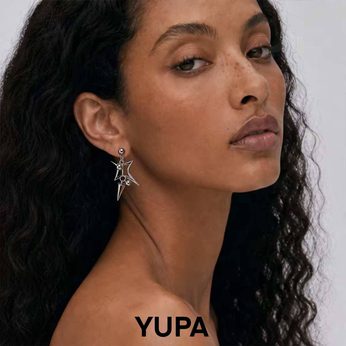 YUPA Celestial Starburst Titanium Earrings