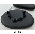 Natural Stone Bracelet Collection | 316L Medical Grade Titanium Steel Beaded Bracelet | Three Color Options