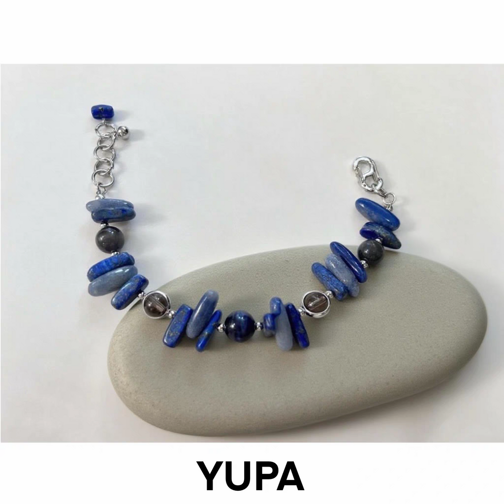Natural Stone Bracelet Collection | 316L Medical Grade Titanium Steel Beaded Bracelet | Three Color Options