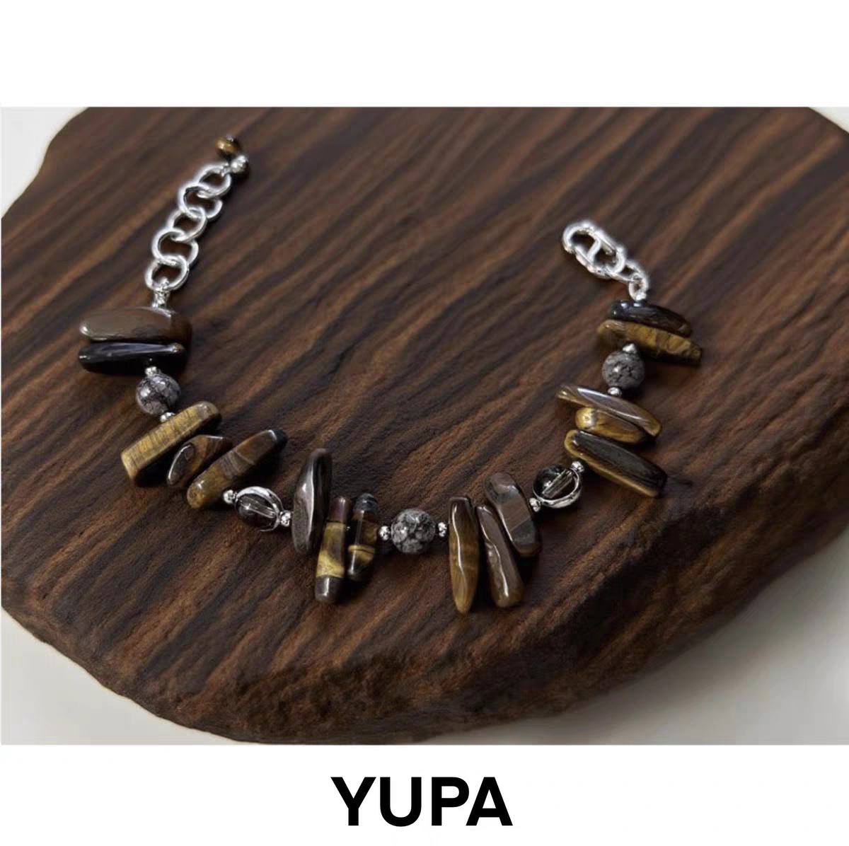 Natural Stone Bracelet Collection | 316L Medical Grade Titanium Steel Beaded Bracelet | Three Color Options