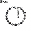 YUPA Natural Black Hematite Bracelet | 316L Medical Grade Titanium Steel