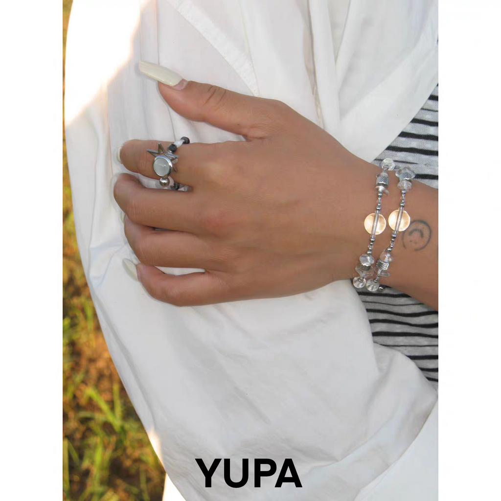 YUPA · Stellar Core Collection | Natural Stone Cat’s Eye Elastic Ring