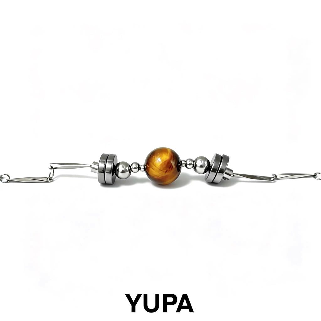 Natural Tiger Eye Titanium Jewelry